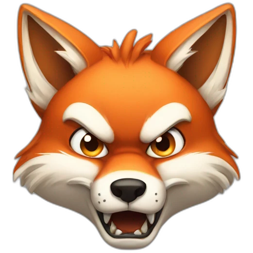 Angry fox emoji