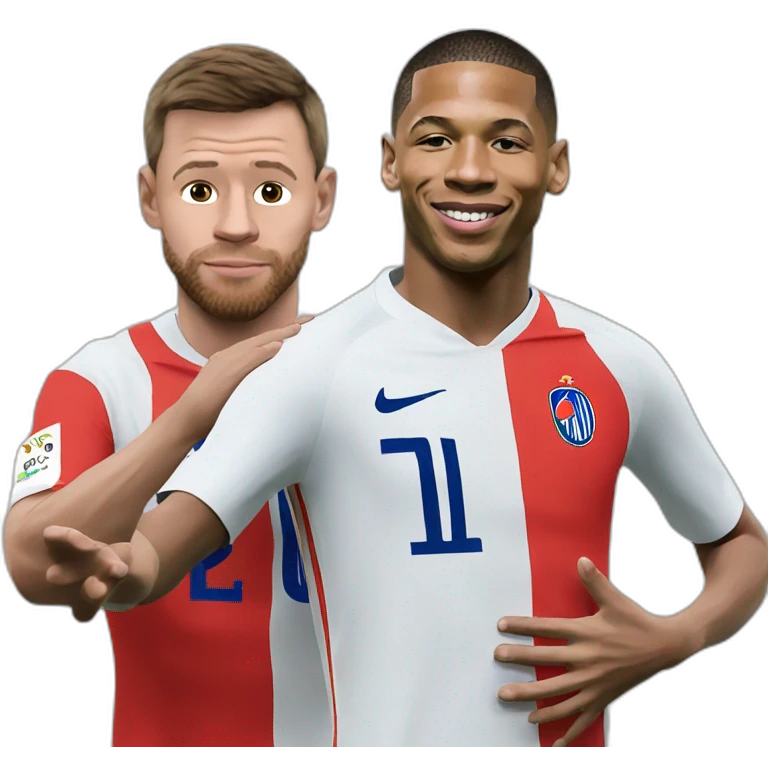 Mbappe sur messi emoji
