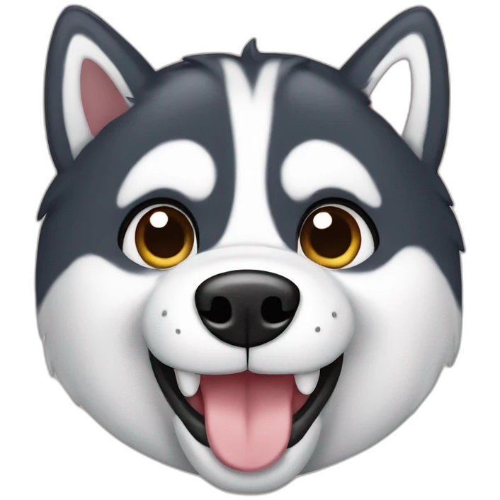 husky cafe sin los dientes de delante emoji