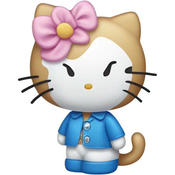Hello kitty en azul  emoji