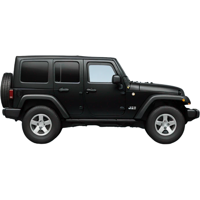 Jeep Wrangler black emoji