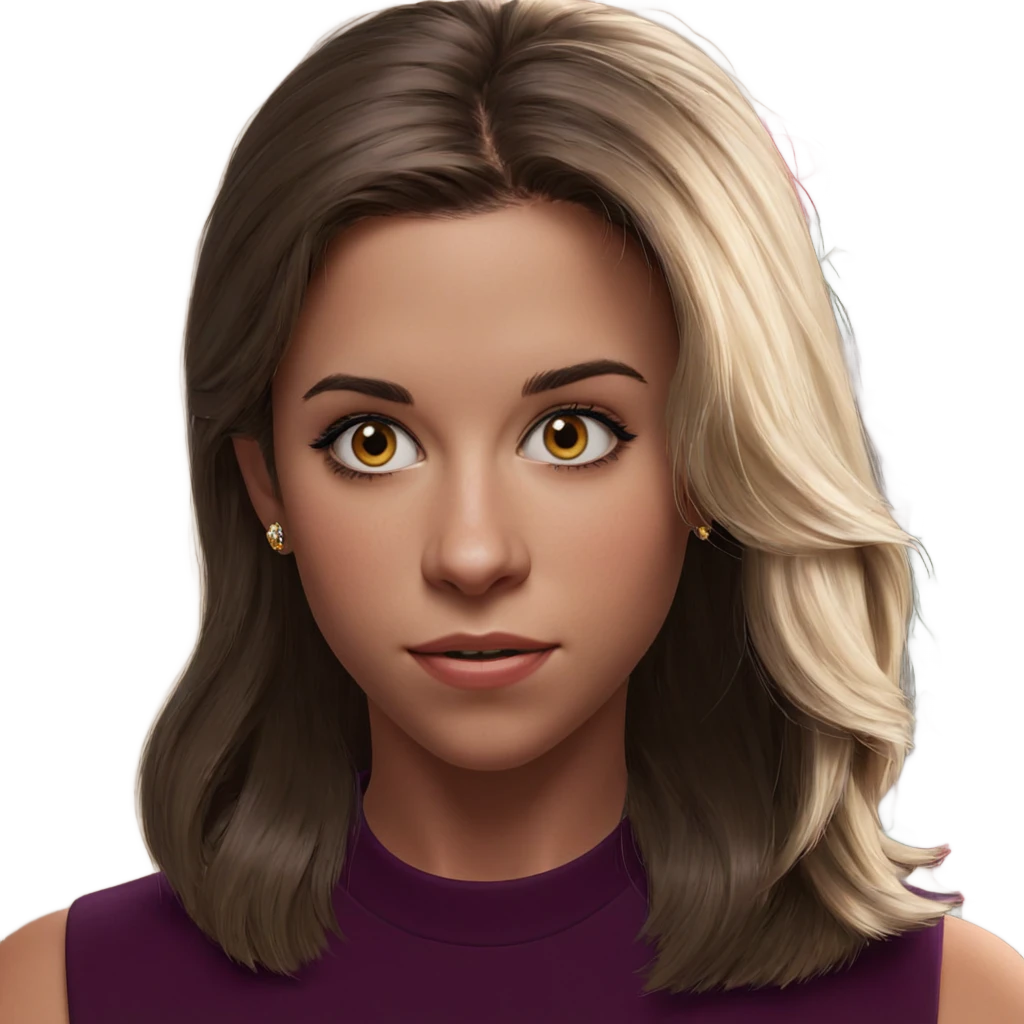 portrait of a girl with jewelry emoji