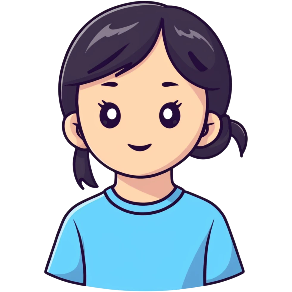 realistic portrait of girl emoji