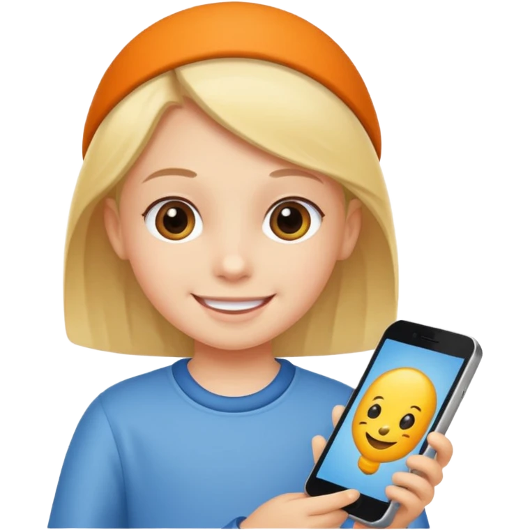 child chooses a hobby emoji