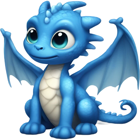 sad blue baby dragon emoji