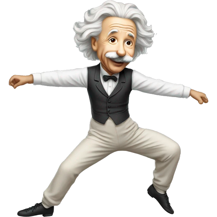 dancer albert einstein dance emoji