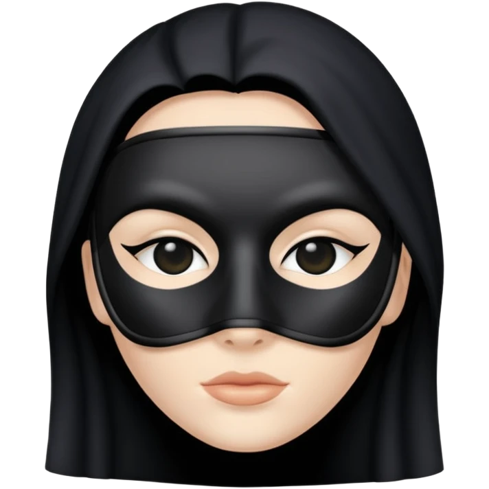 black mask emoji