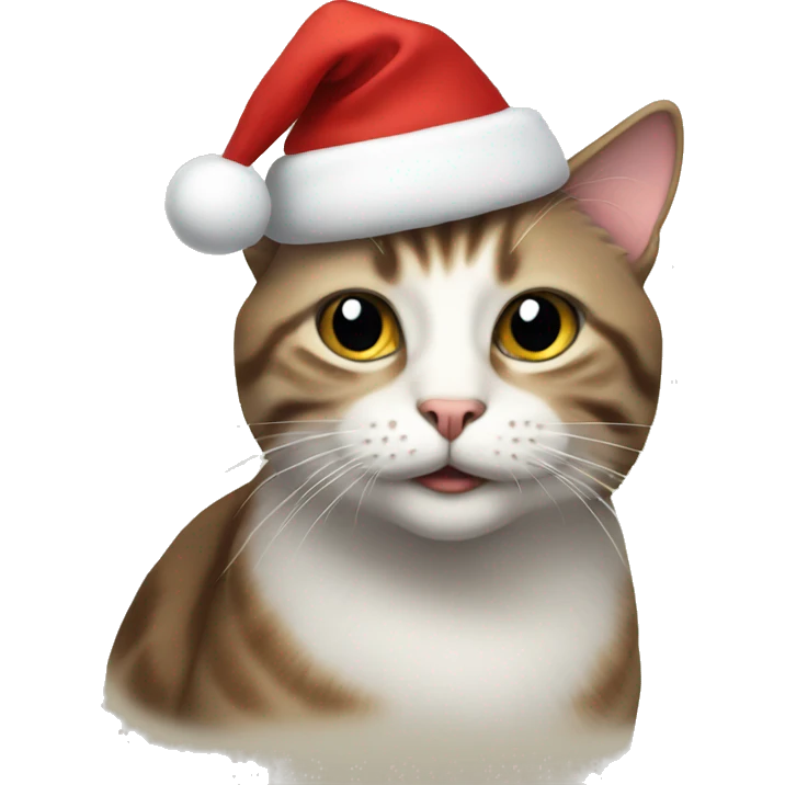 Christmas cat emoji