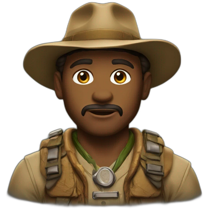 jumanji hunter man emoji