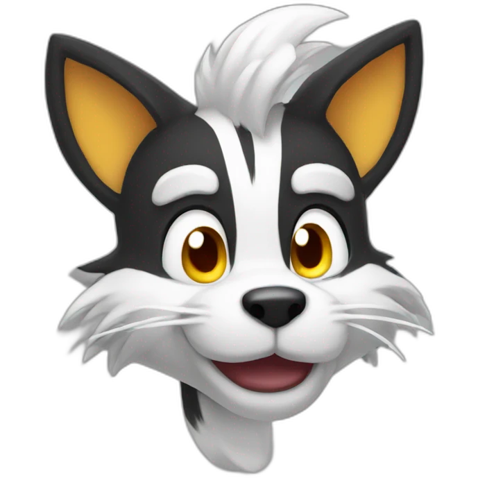 Tails character head emoji