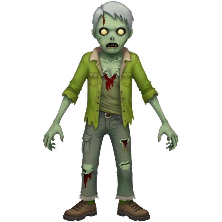Create an emoji of  a scary Zombie full bodied emoji