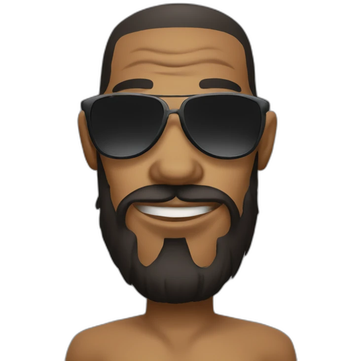 Hommie with sunglasses y tatoos emoji