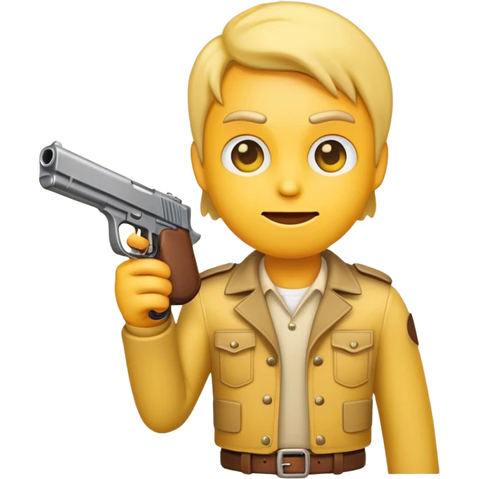 Emoji with a gun up to his head emoji