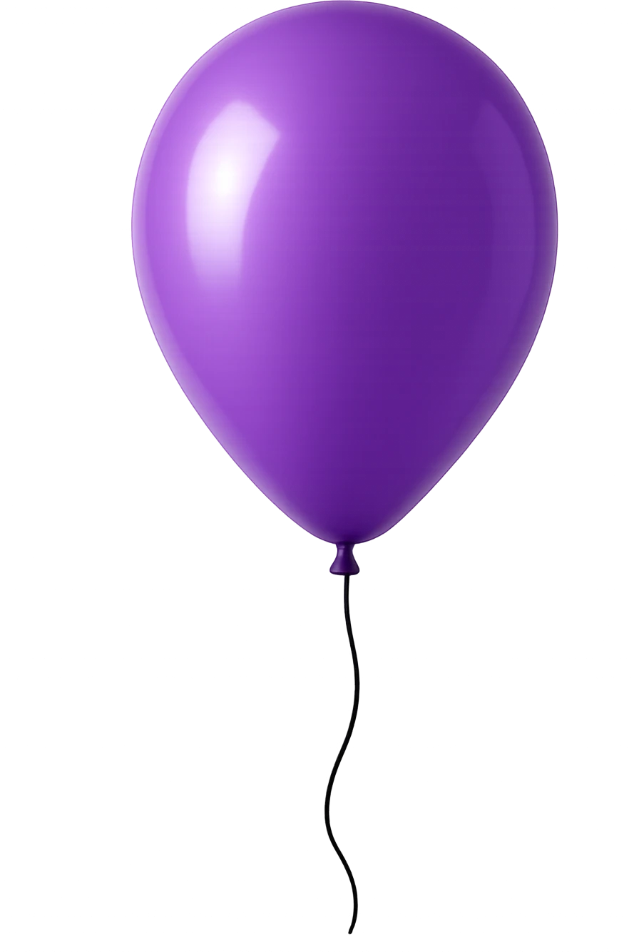 purple balloon emoji