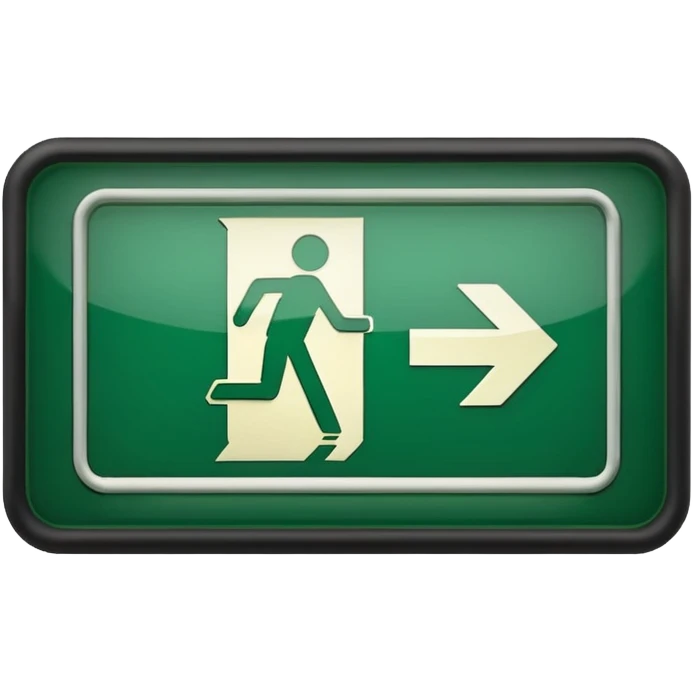 Exit sign emoji