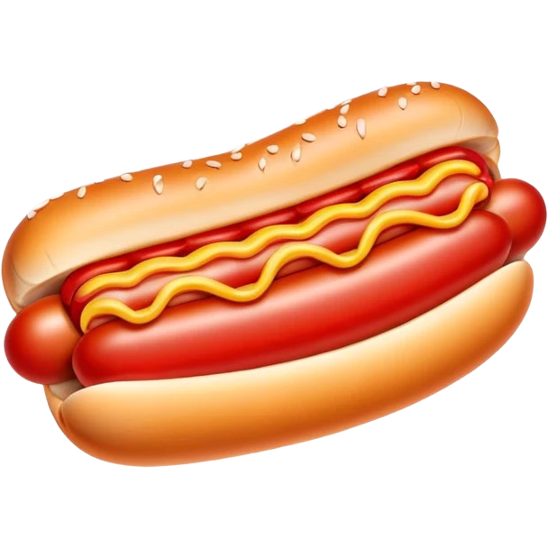hotdog-shaped heart emoji