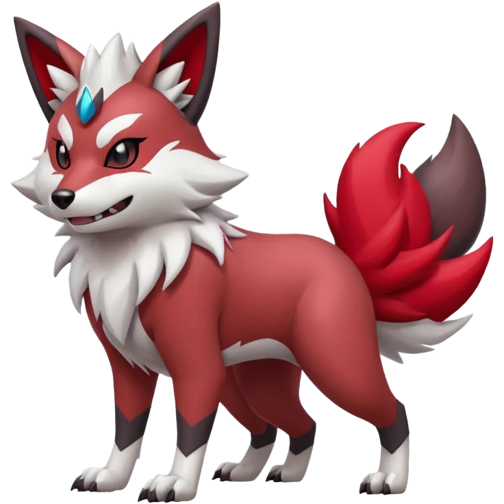 Lycanroc-Zangoose-Zorua-Obstagoon-fusion emoji