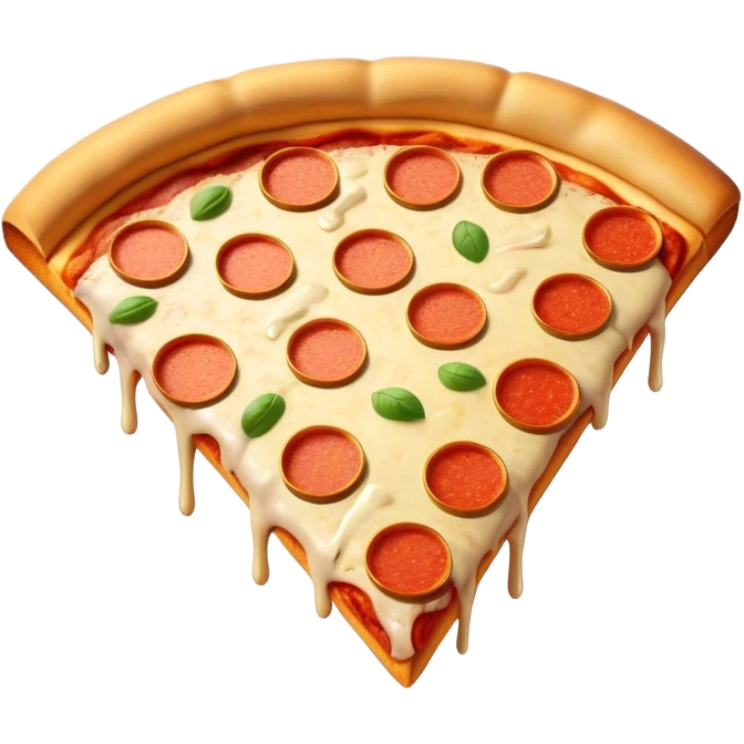 Pizza with gold bars emoji