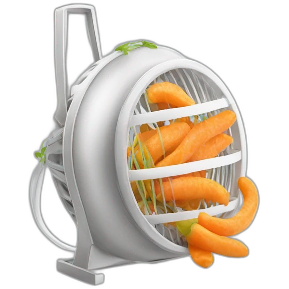 Ventilateur mange une carrote emoji
