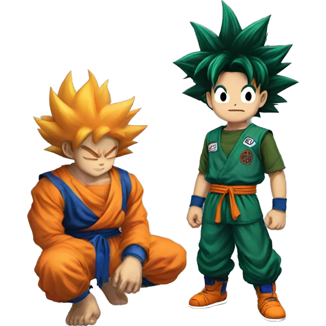 Goku with deku emoji