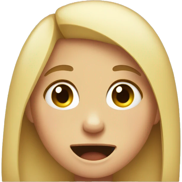 A girl crying and laughing at the same time emoji