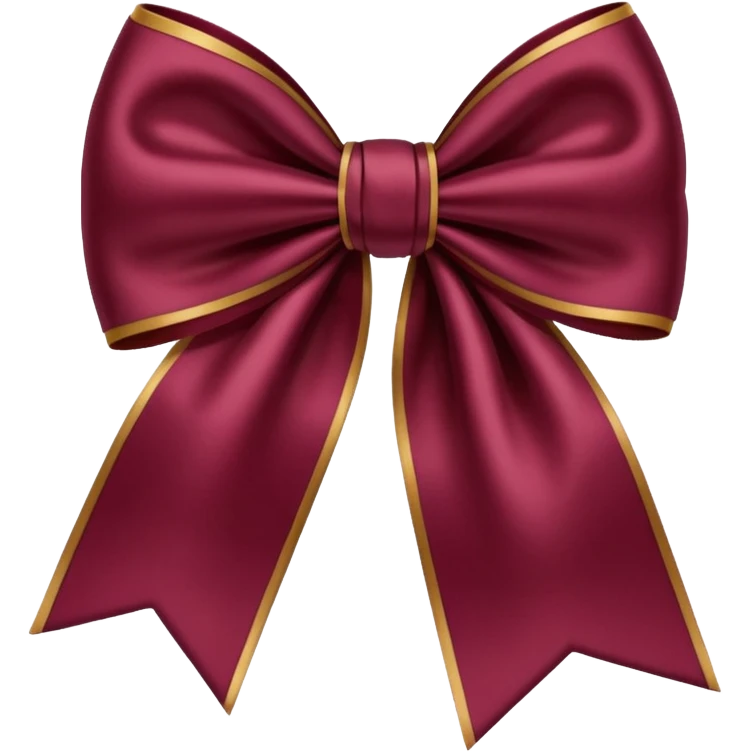 Maroon bow emoji