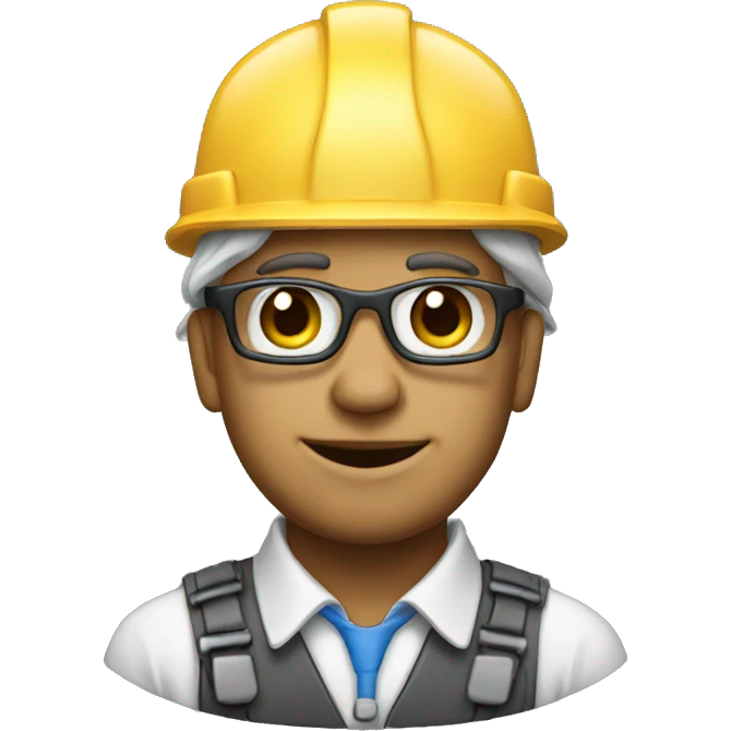 engineer with a clown face emoji