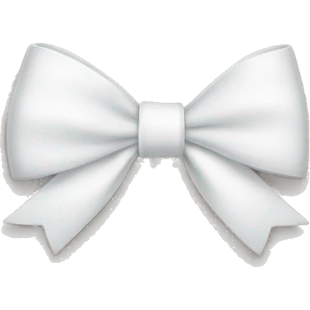 White bow emoji