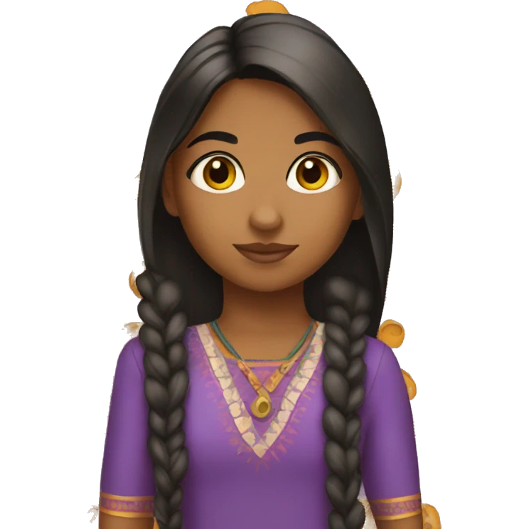an indian american girl emoji