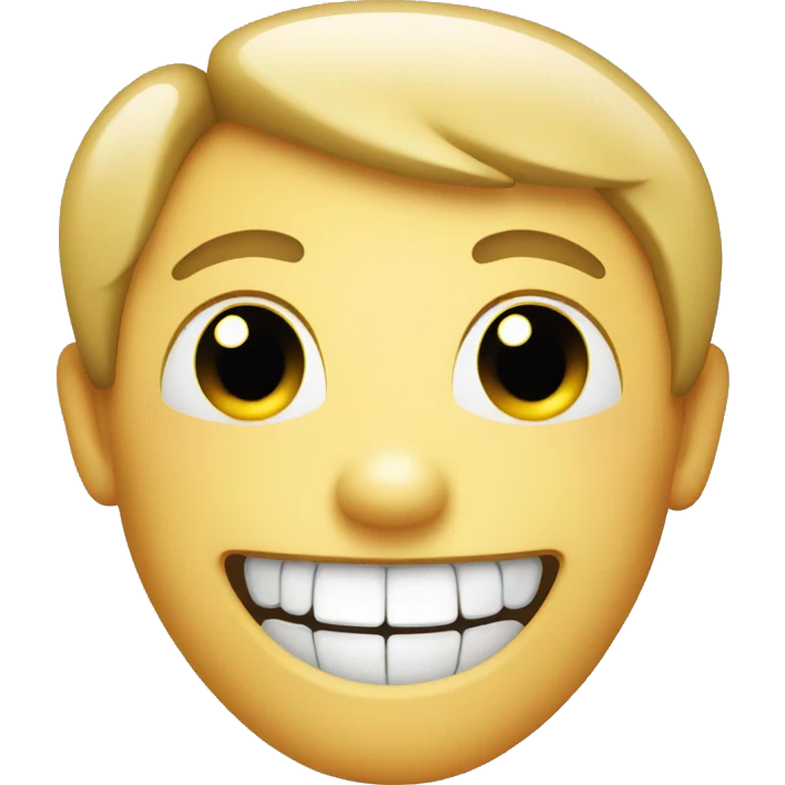 Smile with teeth emoji