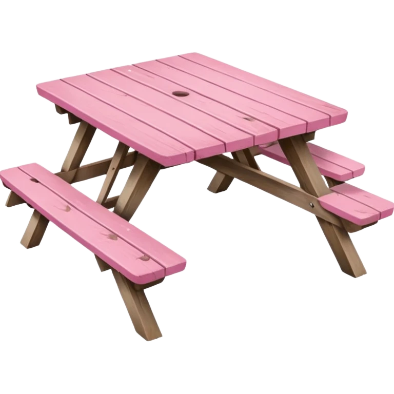 pink picnic table emoji