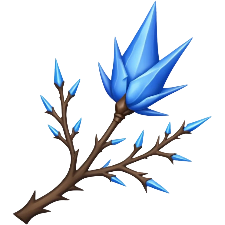 blue thorn emoji