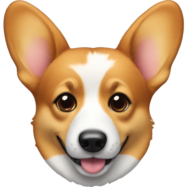 corgi with a bow on its ear emoji