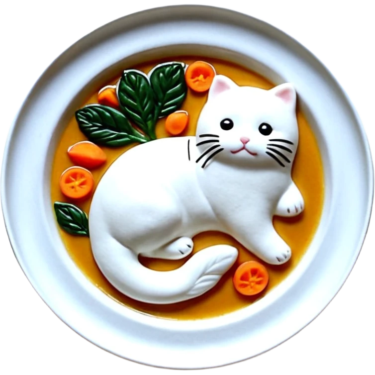 양쪽눈을 찡그리고, 입을 크게 벌리고, 귀여운 표정을 짓는 고양이 emoji