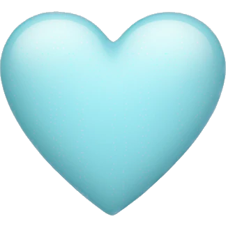 Light blue heart emoji