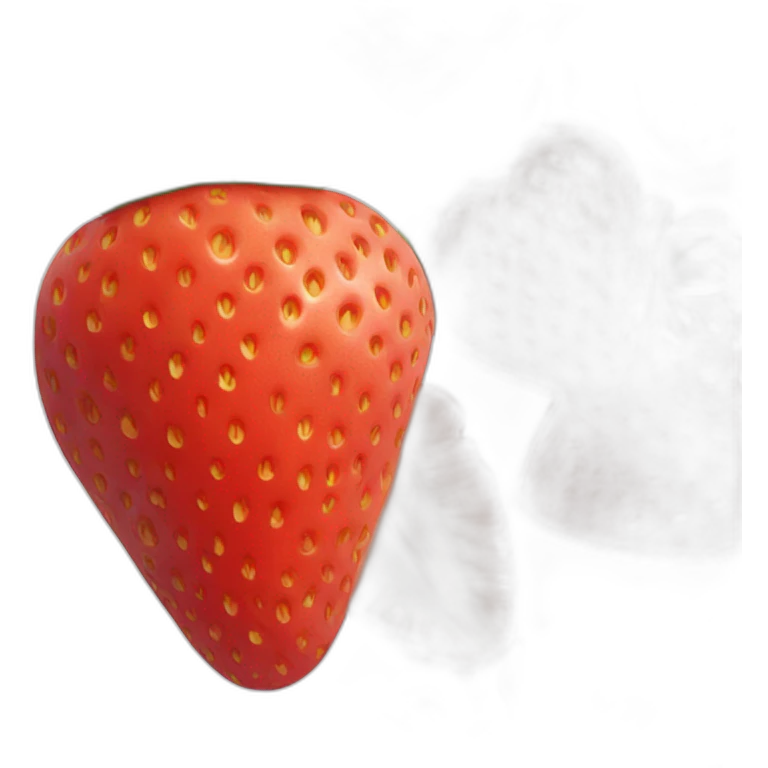 Oversized strawberry emoji