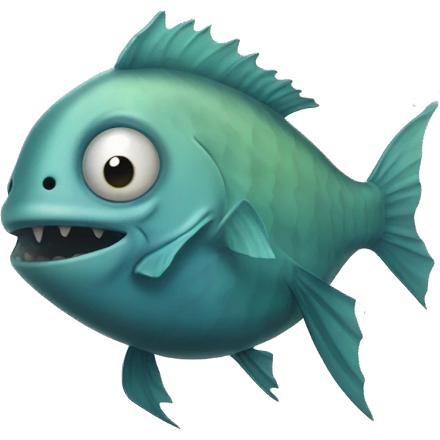 Ironically dying fish emoji