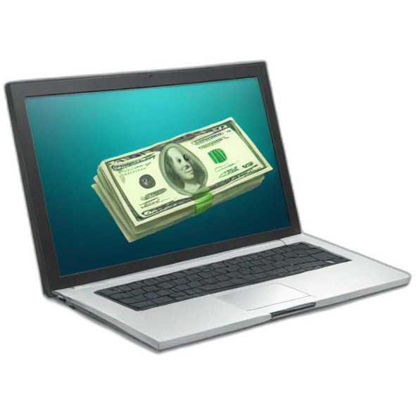laptop money emoji