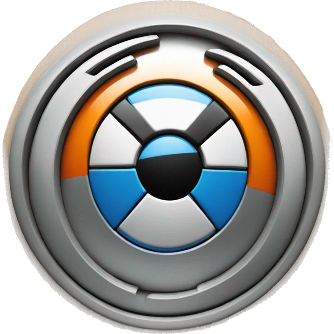bmw logo with orange colour emoji