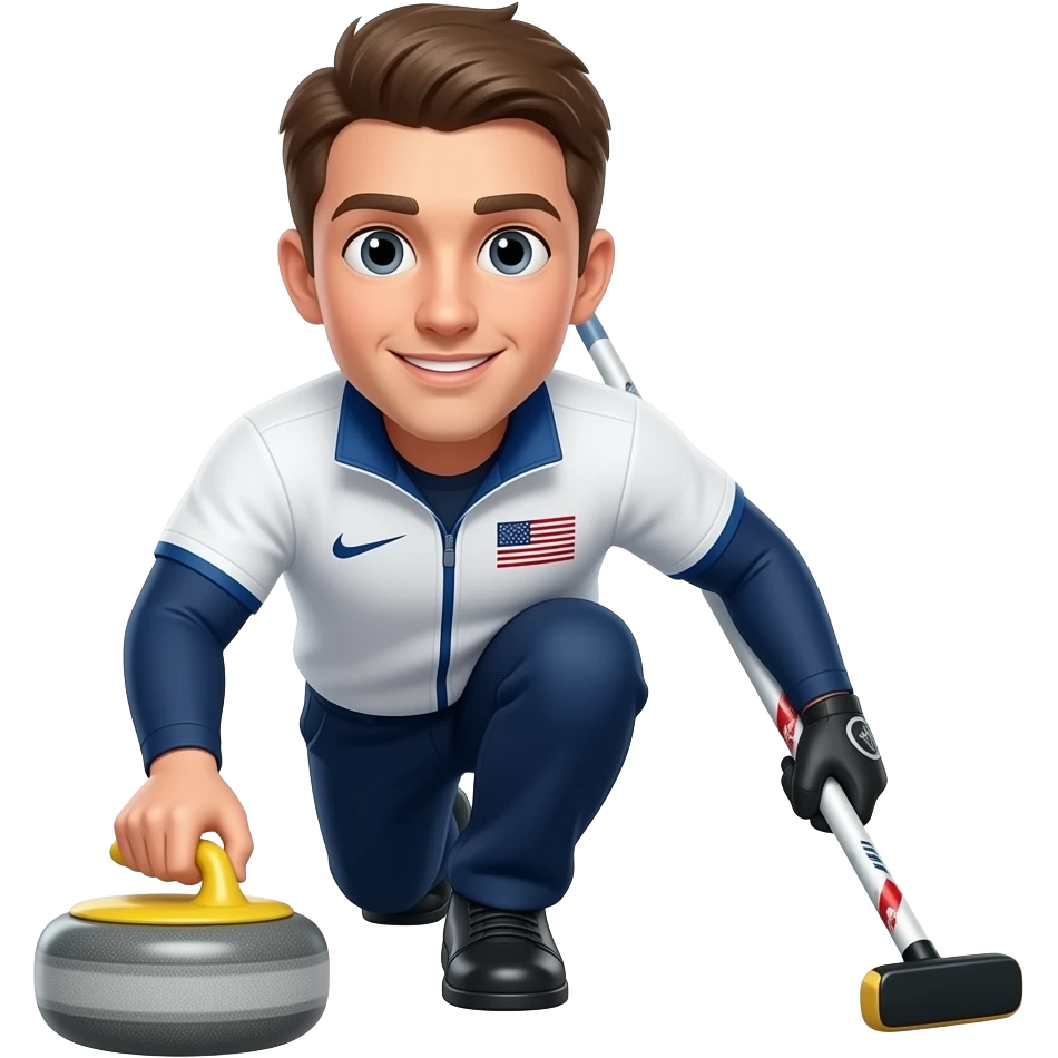 USA Olympic Male Curling emoji
