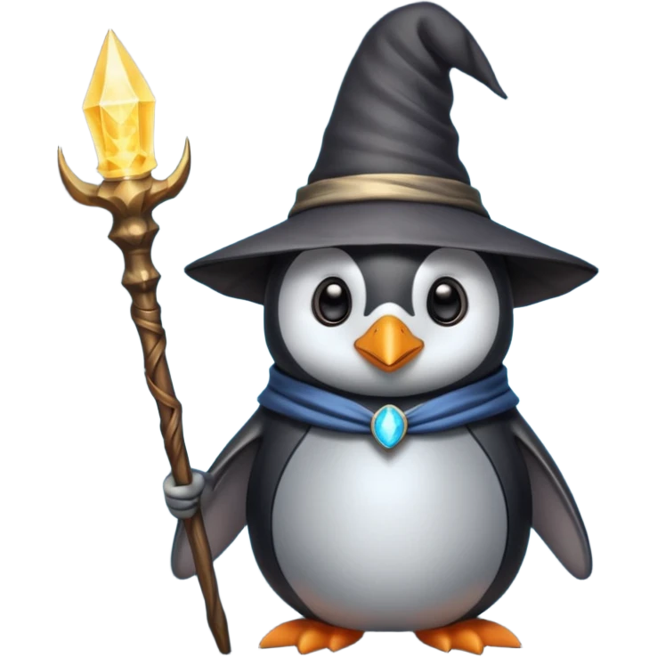 Penguin Wizard emoji