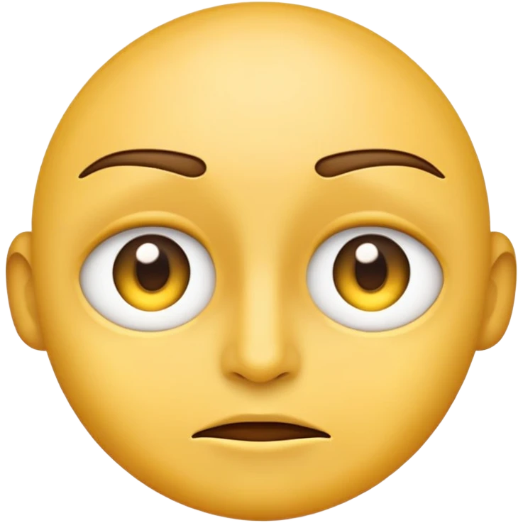 Eyes wide open straight face emoji emoji