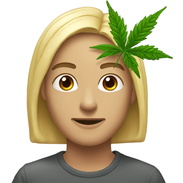 crea un emoji de un corazon de marihuana emoji
