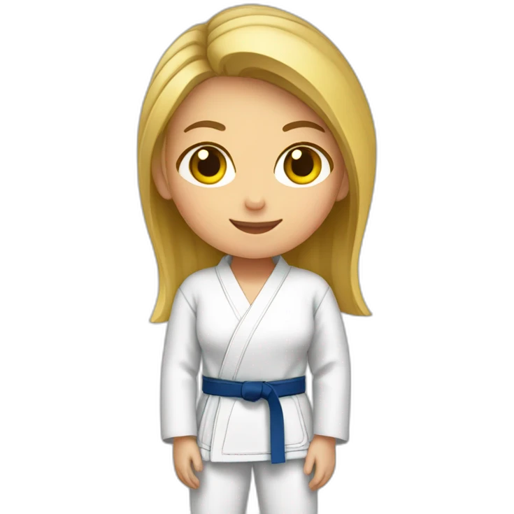 Fille qui fait du judo emoji