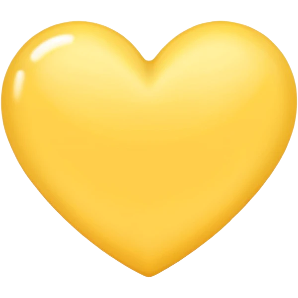 yellow pastel Brilliant heart emoji
