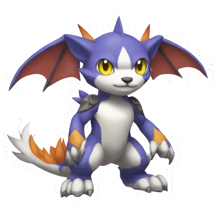 cute cool edgy sharp magical Digimon-Fakemon-animal full body emoji