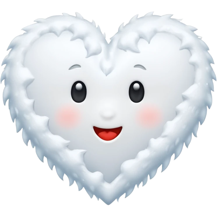 A snowing heart emoji