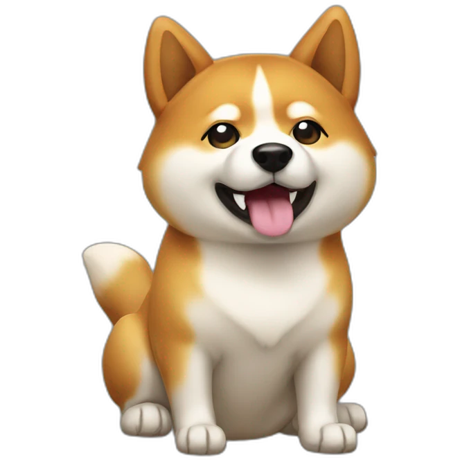 Shiba inu pooping emoji