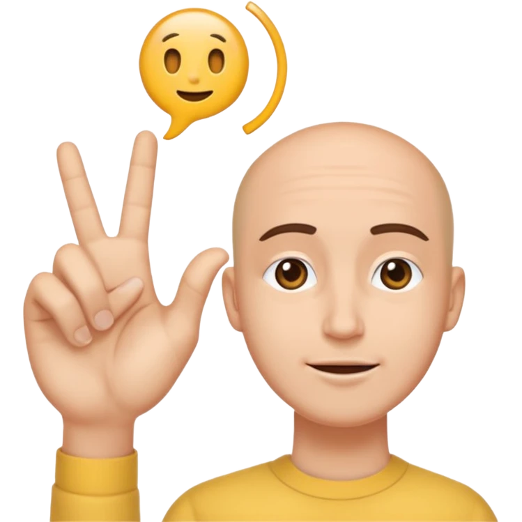 Fais-moi demain coller les unes à côté des autres. La première main gauche le pouce, l’index, majeur sont levé alors que l’annulaire et auriculaire sont repliés. Reproduit la même chose pour la main droite. emoji