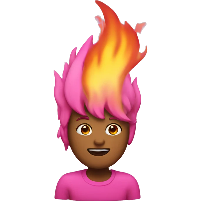 Pink fire emoji